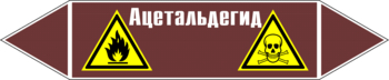 Маркировка трубопровода "ацетальдегид" (пленка, 126х26 мм) - Маркировка трубопроводов - Маркировки трубопроводов "ЖИДКОСТЬ" - магазин "Охрана труда и Техника безопасности"