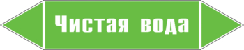 Маркировка трубопровода "чистая вода" (пленка, 507х105 мм) - Маркировка трубопроводов - Маркировки трубопроводов "ВОДА" - магазин "Охрана труда и Техника безопасности"